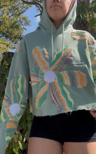Load image into Gallery viewer, Daisy Chain Cropped Hoodie large
