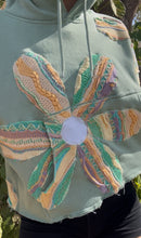 Load image into Gallery viewer, Daisy Chain Cropped Hoodie large