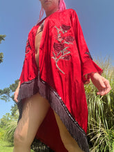 Load image into Gallery viewer, Red Desert Hearts Kimono 2XL