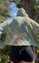 Load image into Gallery viewer, Daisy Chain Cropped Hoodie large
