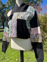 Load image into Gallery viewer, Amazonia Cropped Hoodie small
